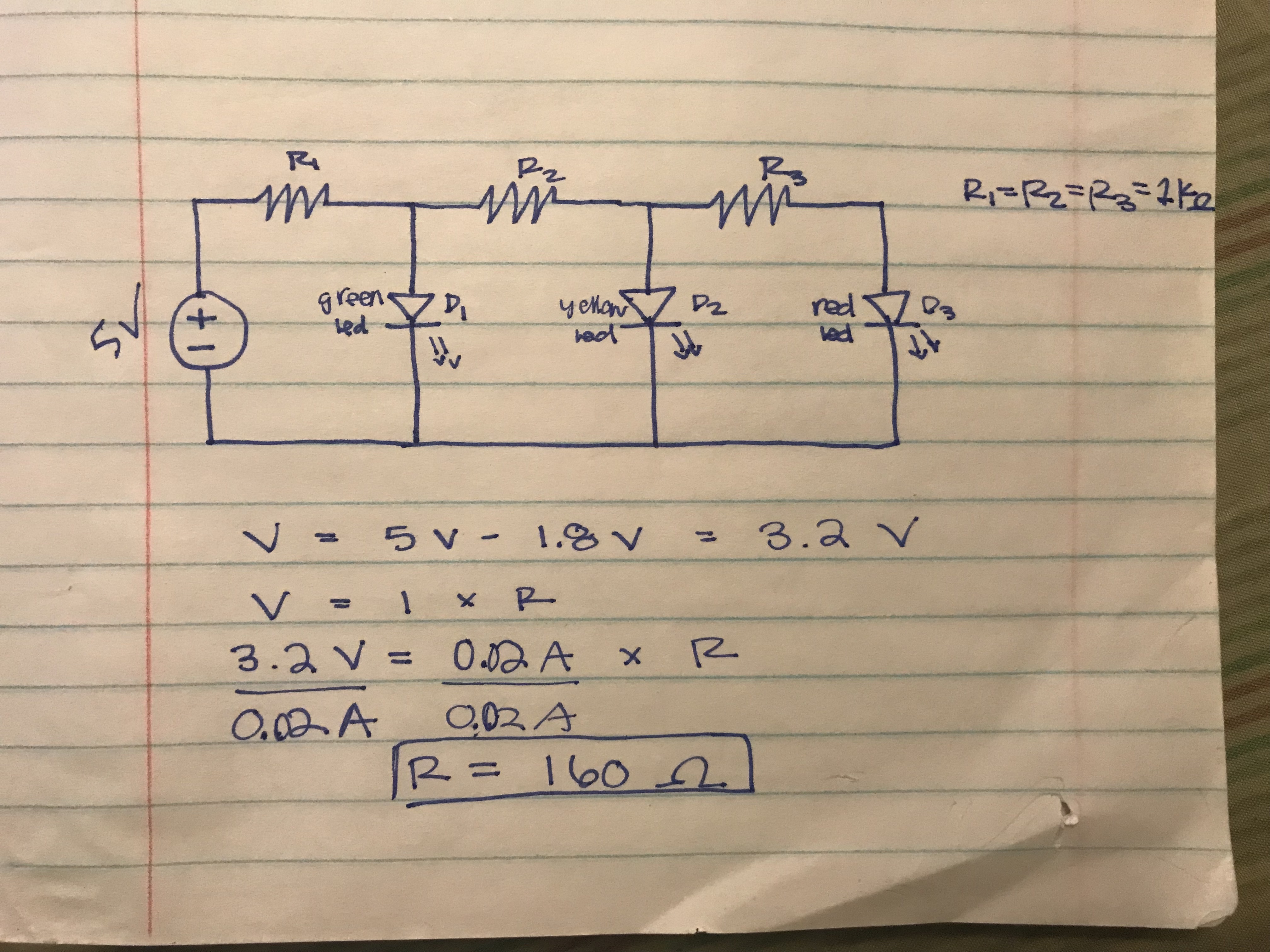 The schematic drawing of my circuit: