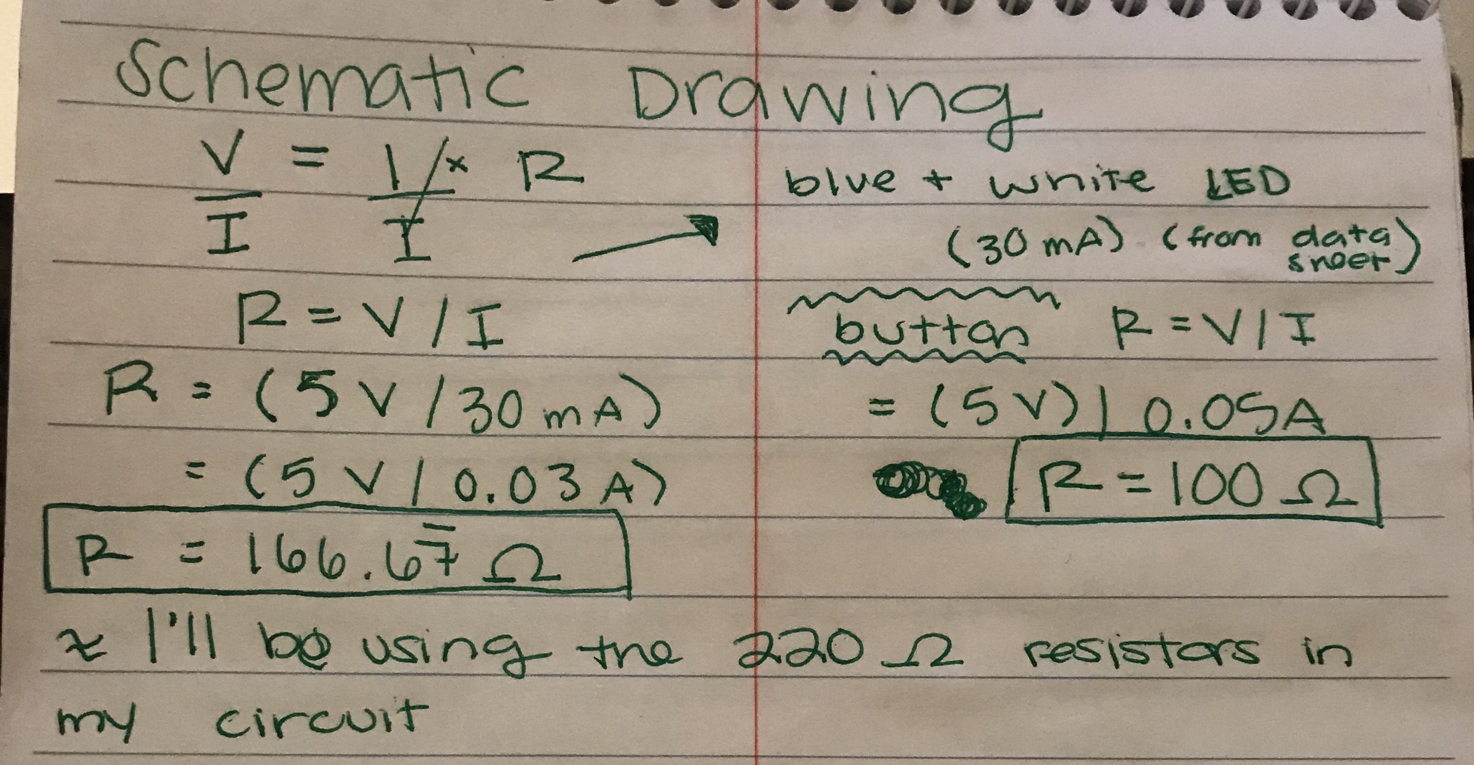 The schematic drawing of my circuit: