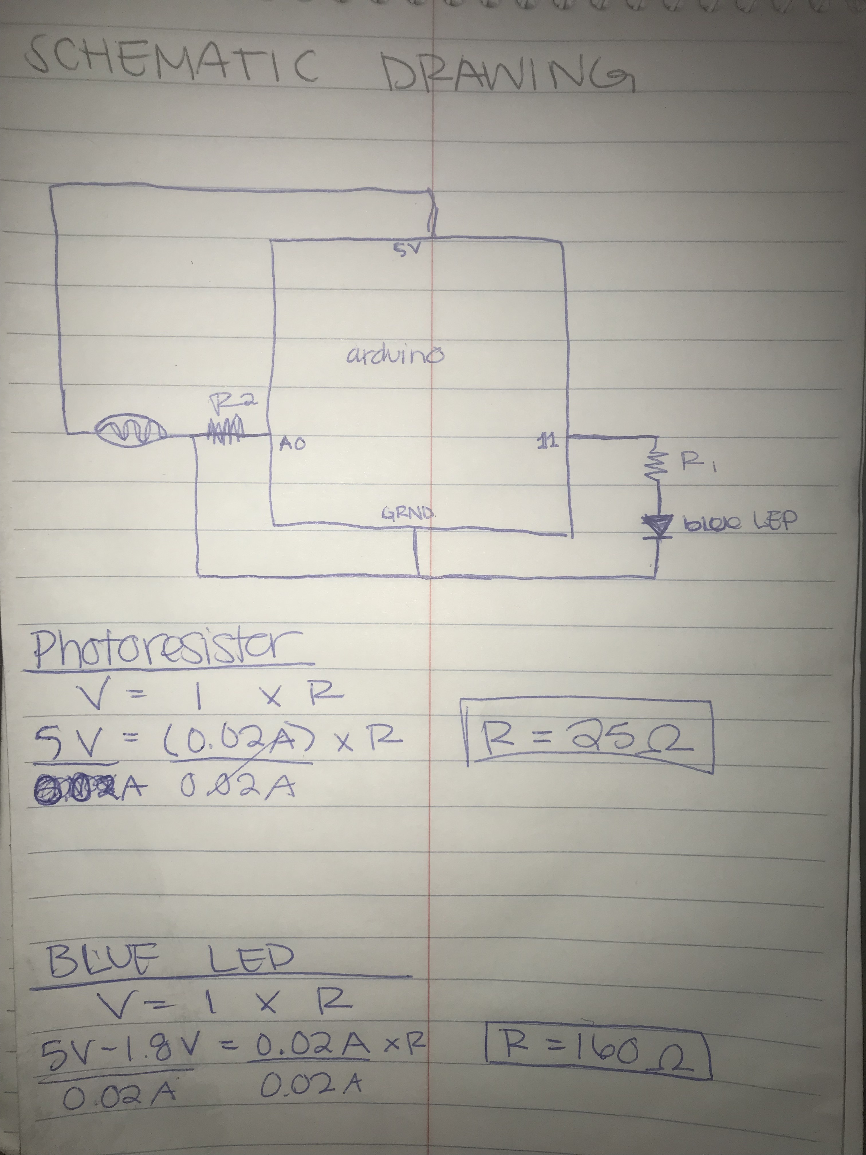 The schematic drawing of my circuit: