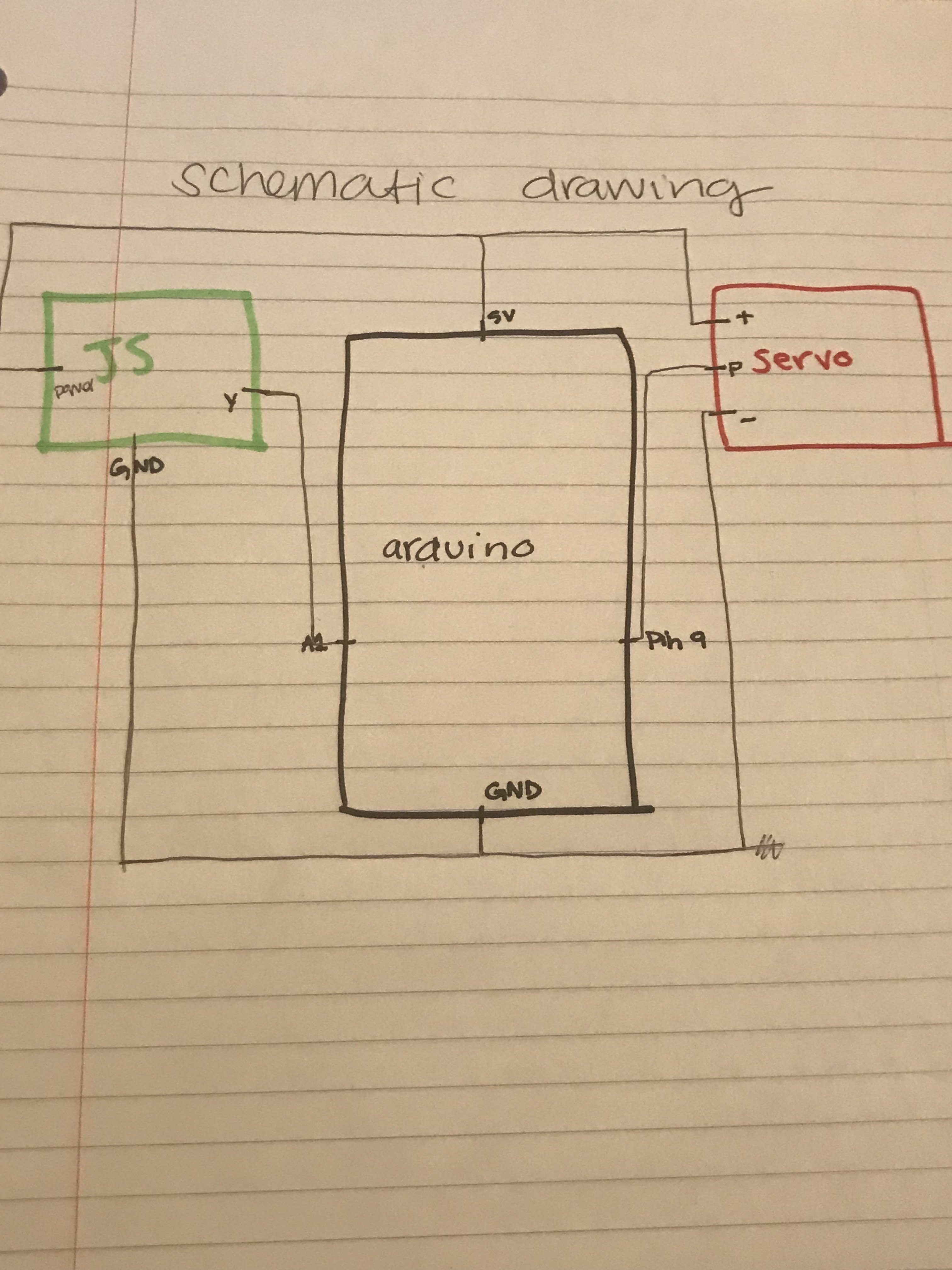 The schematic drawing of my circuit: