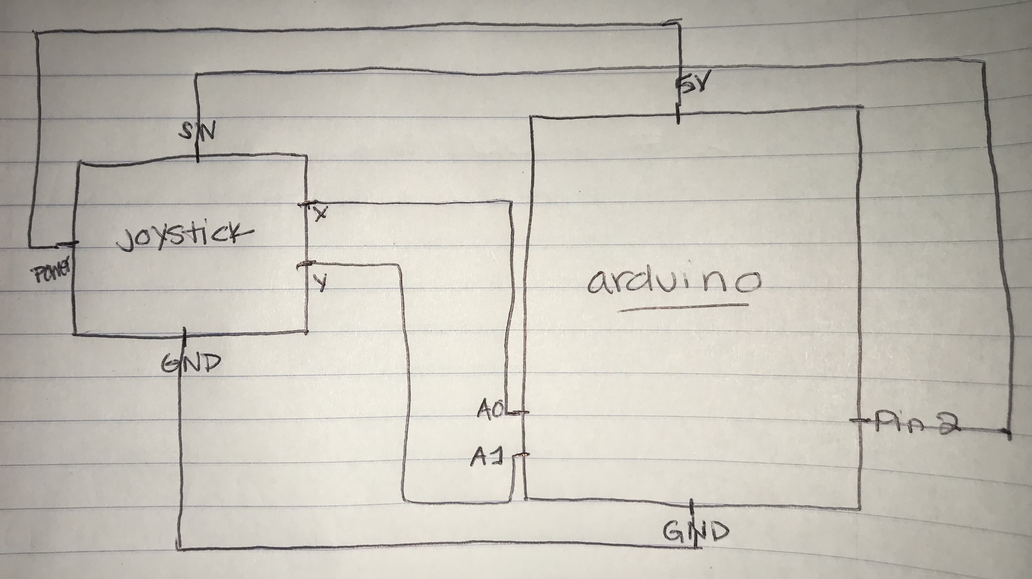 The schematic drawing of my circuit: